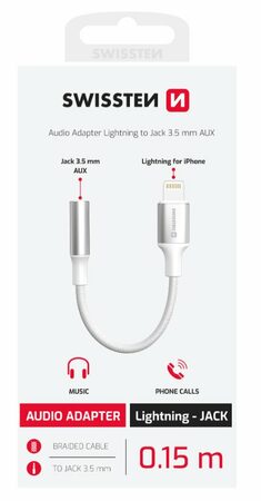 73502314 Ligh./Jack 3,5MM 0,15M SWISSTEN