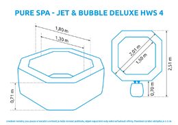 Nafukovací vířivka Marimex Pure Spa - Jet & Bubble Deluxe HWS 4
