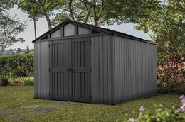Zahradní domek Keter Stronghold 10 x 15 šedý, s podlahou