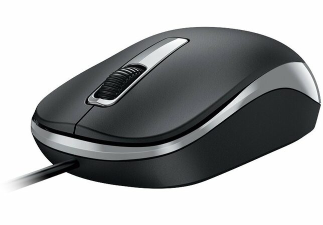 Genius DX-125S Myš, drátová, optická, 1200DPI, 3 tlačítka, tichá, USB, černo-šedá