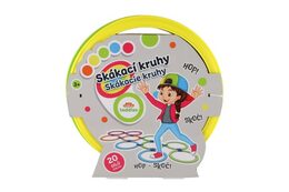 Skákací kruhy barevné plast průměr 27cm kreativní hra v krabici