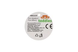 Teddies Červík/housenka kloubový dřevo 16cm asst 2 barvy 14ks v boxu 10m+