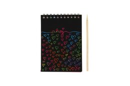 Škrabací/Vyškrabovací notes barevný 10 listů 10x14cm 2 barvy v sáčku