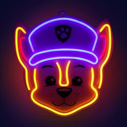 Dekorativní LED neon Tlapková patrola - Chase