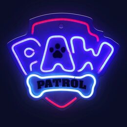 Dekorativní LED neon Tlapková patrola - Logo