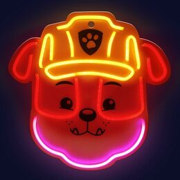 Dekorativní LED neon Tlapková patrola - Rubble