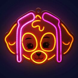 Dekorativní LED neon Tlapková patrola - Skye