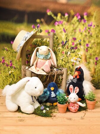 Doudou Dárková sada růžová Králíček Ciboulette s dečkou 28 cm