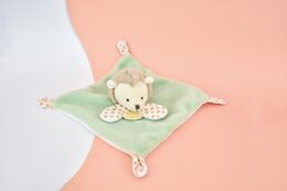 Doudou Plyšový muchláček zelený Ježek 19 cm