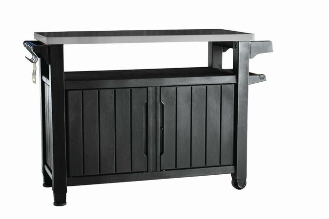 Grilovací stolek Keter UNITY XL 207L grafitový, poškozený obal