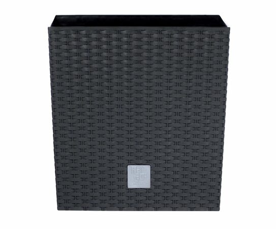 Květináč Prosperplast Rato Square antracit 26,5 x 26,5 x 50 cm, 2. jakost