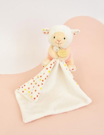 Doudou Plyšová ovečka s dečkou 11 cm
