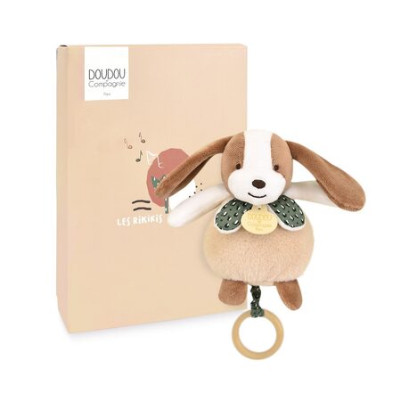 Doudou Plyšový pes hrající melodii 20 cm