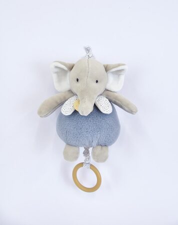 Doudou Plyšový slon hrající melodii 20 cm