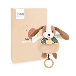 Doudou Plyšový pes hrající melodii 20 cm