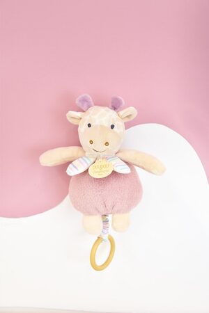Doudou Plyšová žirafa hrajúca melódiu 20 cm