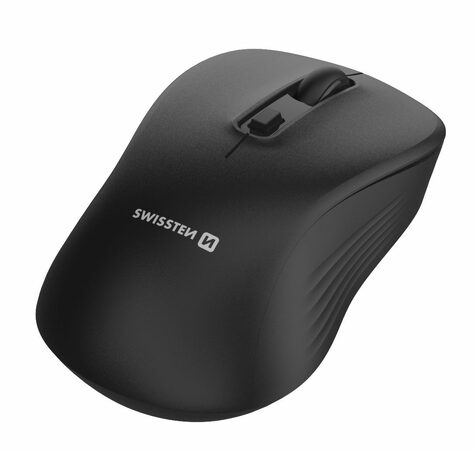 SWISSTEN kancelářská bezdrátová myš Mouse Ergo1 černá