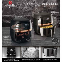 BERLINGERHAUS Horkovzdušná fritéza digitální 3,2 l Black Rose Collection BH-9445