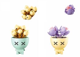 Sluban Flowers M38-B1076 Sukulenty v květináči Displej 6 ks