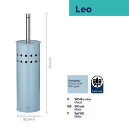 KELA WC sada Leo světle modrá KL-23113