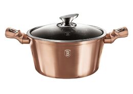 BERLINGERHAUS Sada nádobí s mramorovým povrchem 14 ks Rosegold Metallic Line BH-7124