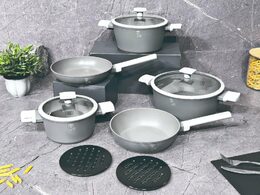 BERLINGERHAUS Sada nádobí s titanovým nepřilnavým povrchem 10 ks Aspen Collection BH-7061
