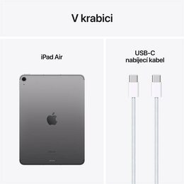 Tablet Apple iPad Air 11" Wi-Fi + Cellular 256GB Vesmírně šedý (2024)