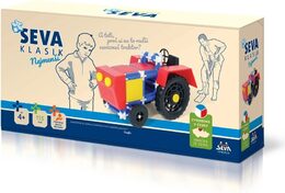 Stavebnice Seva Traktor plast 115ks v krabici 31,5x16,5x7,5cm