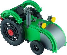 Stavebnice Seva Doprava Traktor plast 384 dílků v krabici 35x33x5cm 5+