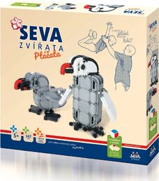 Stavebnice Seva Zvířata ptáčata plast 347 dílků v krabici 35x33x5cm