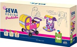 Stavebnice Seva Rodina Procházka plast 166ks v krabici 32x17x8cm