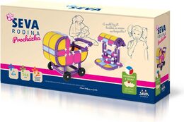 Stavebnice Seva Rodina Procházka plast 166ks v krabici 32x17x8cm