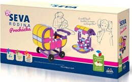 Stavebnice Seva Rodina Procházka plast 166ks v krabici 32x17x8cm
