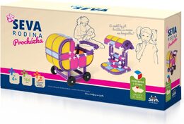 Stavebnice Seva Rodina Procházka plast 166ks v krabici 32x17x8cm