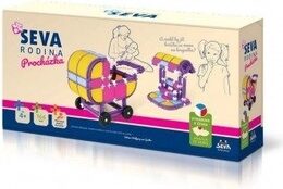 Stavebnice Seva Rodina Procházka plast 166ks v krabici 32x17x8cm
