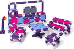 Stavebnice Seva Rodina Bydlíme plast 564ks v krabici 35x33x7cm