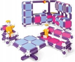 Stavebnice Seva Rodina Bydlíme plast 564ks v krabici 35x33x7cm