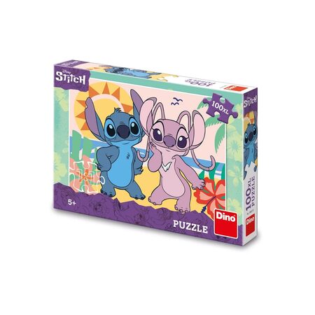 Dino Puzzle Stitch na pláži 100 XL dílků
