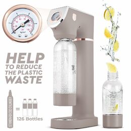 BERLINGERHAUS Výrobník sody SODABAR + 2 lahve Taupe Collection BH-8558