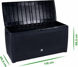 KINZO Zahradní úložný box 310 L ED-225422