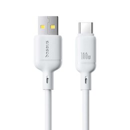 Rychlonabíjecí kabel Baseus Silky USB/USB-C 1m 100W bílý