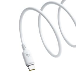Rychlonabíjecí kabel Baseus Silky USB/USB-C 1m 100W bílý