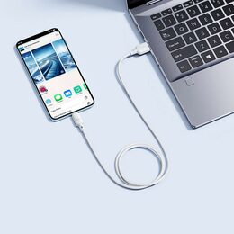 Rychlonabíjecí kabel Baseus Silky USB/USB-C 1m 100W bílý