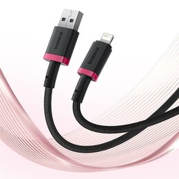 Rychlonabíjecí kabel Baseus Dura USB/Lightning 1m 2.4A červeno černý