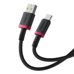 Rychlonabíjecí kabel Baseus Dura USB/USB-C 1m 60W červeno černý