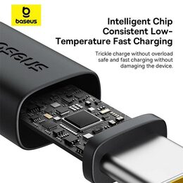 Rychlonabíjecí kabel Baseus Dura USB/USB-C 1m 60W červeno černý