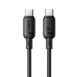 Rychlonabíjecí kabel Baseus Silky USB-C/USB-C 1m 100W černý