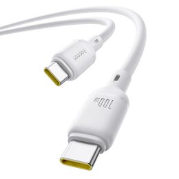 Rychlonabíjecí kabel Baseus Silky USB-C/USB-C 1m 100W bílý