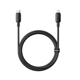 Rychlonabíjecí kabel Baseus Silky USB-C/Lightning 1m 20W černý