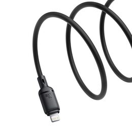 Rychlonabíjecí kabel Baseus Silky USB-C/Lightning 1m 20W černý